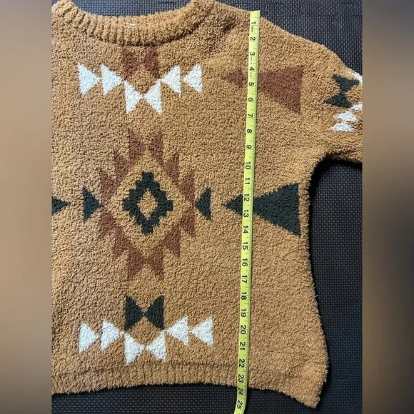 Heyson Aztec Sherpa Sweater Rust size Medium - Picture 7 of 7